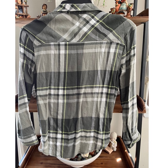 Justice Perfect Plaid Girls Shirt Sz 10 - Picture 2 of 6